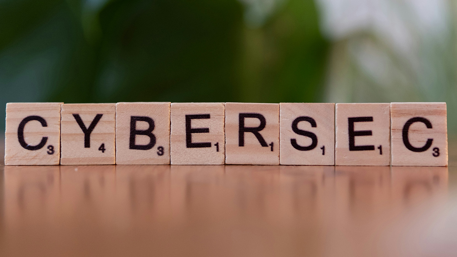 Cybersec in the style of scrabble pieces