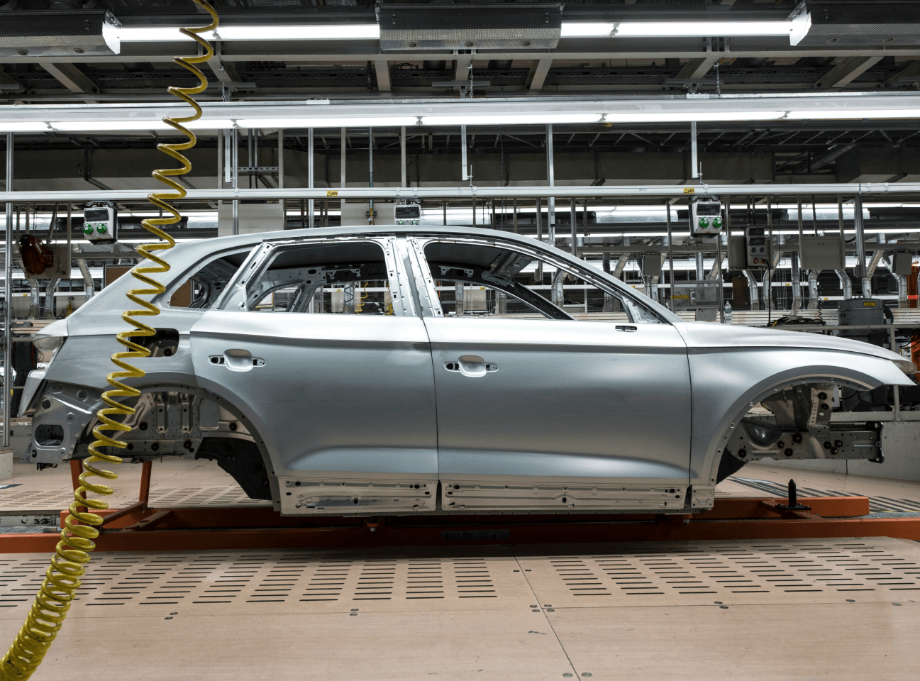 car on a production line