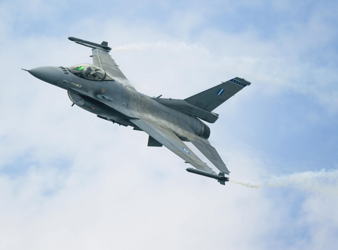 fighter jet in the sky