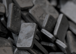 close up of zinc flake bundle